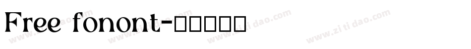 Free fonont字体转换
